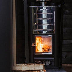 Harvia M3 BK 16.5kW Wood Burning Sauna Stove Package | Chimney Kit Included | Made in Finland