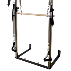 Align-Pilates Half Cadillac Frame (for A, M, C Series) close-up showing lower frame, hanging straps, and attachment points
