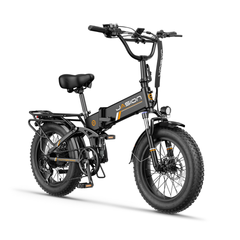 Jasion Hunter Pro Phantom Black
 electric fat tire bike angled front view