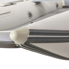 Aqua Marina AIRCAT 3.35m Inflatable Catamaran close-up showing hull fin and bottom detail