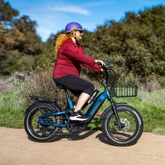 Himiway D5 2.0 20" electric bike in use on outdoor trail