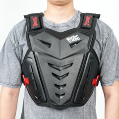 Yozma Off-Road Chest Protector Front View While Worn