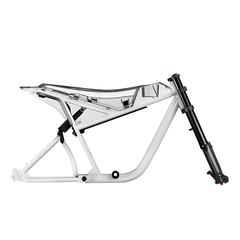 Himiway C5 frame detail showing retro-style frame structure
