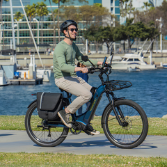 Himiway A7 electric bike in use on paved path
