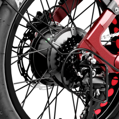 Heybike Ranger 3.0 Pro rear hub motor and derailleur close-up