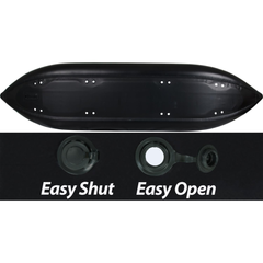 Sea Eagle 420x Explorer – Deluxe Package close-up of Easy Shut and Easy Open drain valves