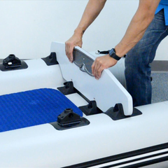 Sea Eagle 437ps Paddleski – Start Up Package close-up of seat installation on deck