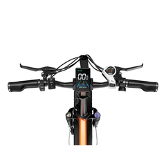Front view of the Mars 2.0 handlebars and digital display.