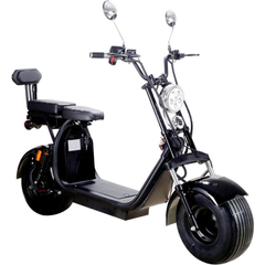 MotoTec Knockout 60V 2000W Lithium Electric Scooter opposite front three-quarter view