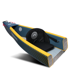 Aqua Marina Tomahawk AIR-K 14'5" Kayak cutaway view showing inflatable kayak construction and seat area