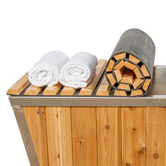 Dundalk LeisureCraft  Knotty Cedar Roll Up Cover