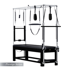 Legacy Pilates Apparatus Pilates Cadillac in Black – full apparatus with black wood frame