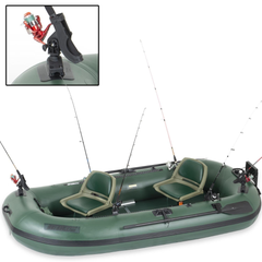 Sea Eagle STS10 Stealth Stalker – Pro Package with fishing rod holders and mounted accessories