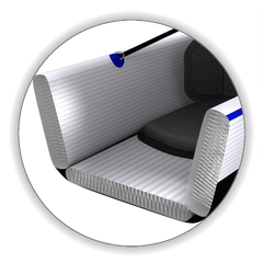 Sea Eagle 473rl RazorLite – DS Pro Tandem Package close-up showing drop stitch floor construction