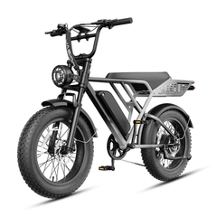 Jasion RetroVolt Pro Shadow Steel electric bike front three-quarter view on white background