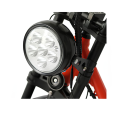 Eunorau JUMBO round front headlight close-up