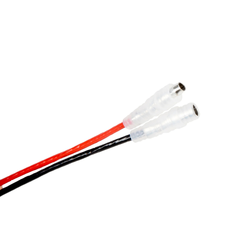 EUNORAU secondary battery red and black wire connectors close-up