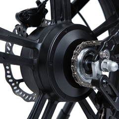 Eunorau Flash Lite ST 1.0 rear hub motor close-up