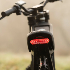 FreeGo X0 Electric Mini Bike rear brake light detail