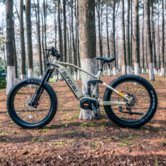 Eunorau SPECTER-S 3.0 / Hunter X9 electric bike in a forest