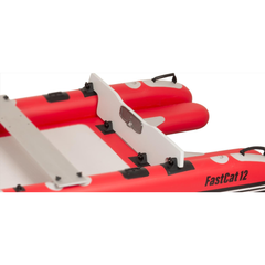 Sea Eagle FastCat12 Catamaran – Deluxe Package close-up showing deck panels and side tube