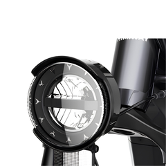 Himiway D5 (Zebra) close-up showing front headlight