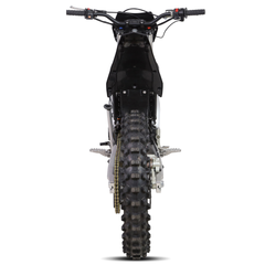 MotoTec Venom 72V 12000W Electric Dirt Bike rear view in Black