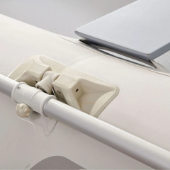 Aqua Marina AIRCAT 3.35m Inflatable Catamaran close-up showing oar lock mount and side tube detail