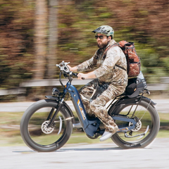 Rider using the Jasion Thunder Pro ST electric bike outdoors