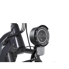 Himiway D5 Pro close-up showing front headlight and handlebar area