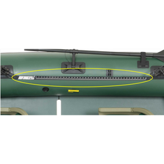 Sea Eagle STS10 Stealth Stalker – Pro Package close-up showing the built-in 40-inch fish ruler