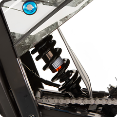 Eunorau S1 Dirt Bike rear suspension close-up