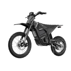 Yozma IN 10 Pro Black Electric Dirt Bike Front and Side View