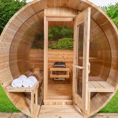 Dundalk LeisureCraft Tranquility MP Barrel Sauna 5P – CTC2345MPE