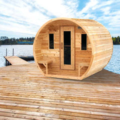 Dundalk LeisureCraft CT Elation Barrel Sauna 4 Person – CTC2424E
