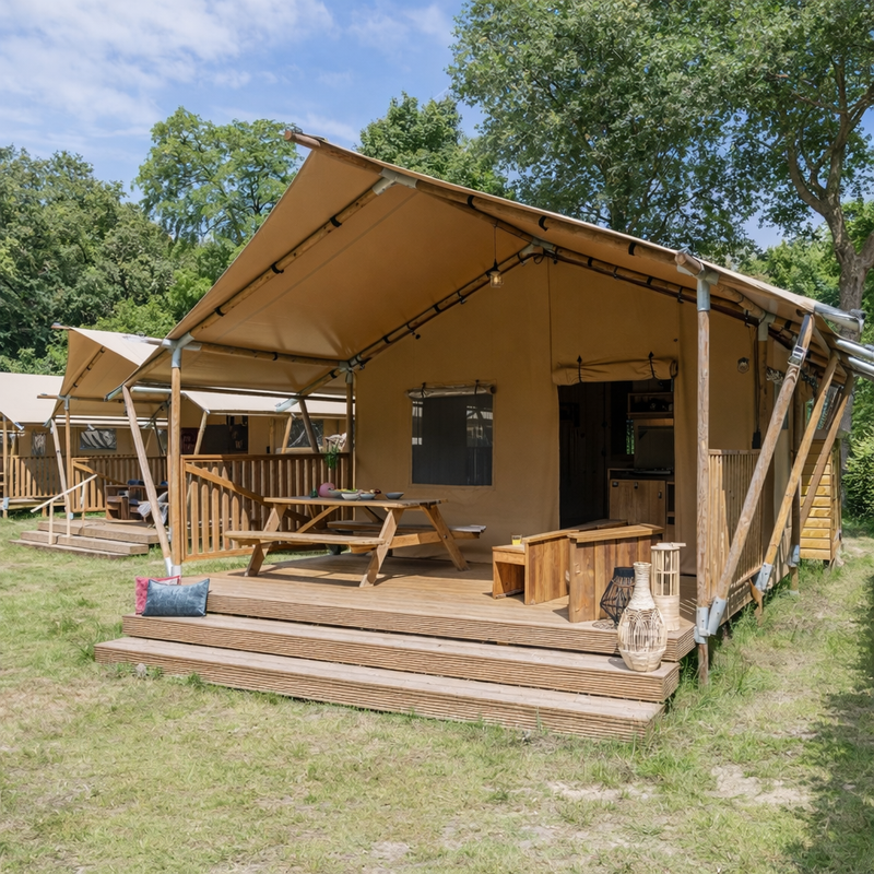 YALA Sunshine 38 Luxury Canvas Glamping Lodge | 2-Bedroom | 4–5 Guests | Safari Design