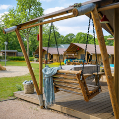YALA Sunshine 49 Luxury Canvas Glamping Lodge | 2-Bed + Box Bed | 6–8 Guests | Safari Design