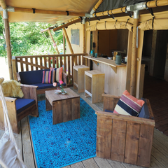 YALA Dreamer 40 Luxury Canvas Glamping Lodge | 2-Bedroom | 4–6 Guests | Roll-Up Walls