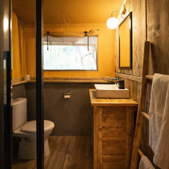 YALA Dreamer 49 Luxury Canvas Glamping Lodge | 2-Bed + Box Bed | 6–8 Guests | Roll-Up Walls