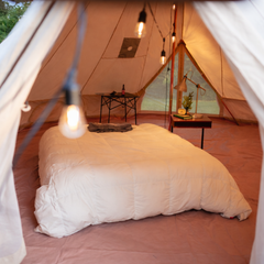 Stout Tent Pro Series – 16 ft Luxury Canvas Bell Tent Double Door