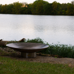 Fire Pit Art Bella Vita 46" Outdoor Fire Pit – 304 Stainless Steel | Low-Profile | Made in USA