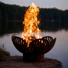Fire Pit Art Barefoot Beach 42" Outdoor Fire Pit – Handcrafted Carbon Steel | Made in USA