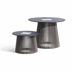 Les Jardins Halo Glow Solar Outdoor LED Table