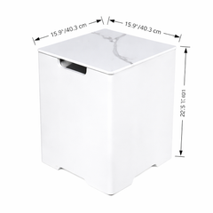 Elementi Plus Porcelain Square Tank Cover