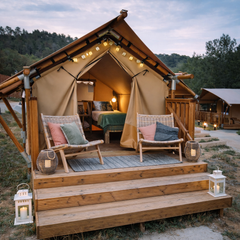 YALA Sparkle 7.5 Luxury Canvas Glamping Lodge | 2 Guests | Couples Retreat | Resort-Ready