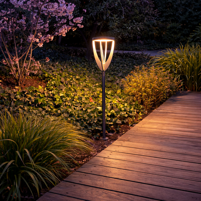 Les Jardins – TULIP Solar Torch Outdoor Solar Lighting   LJ-TULIP