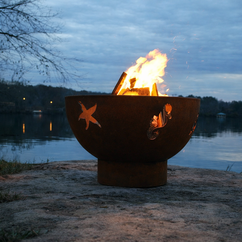 Fire Pit Art Sea Creatures Sculptural Fire Pit – SEA