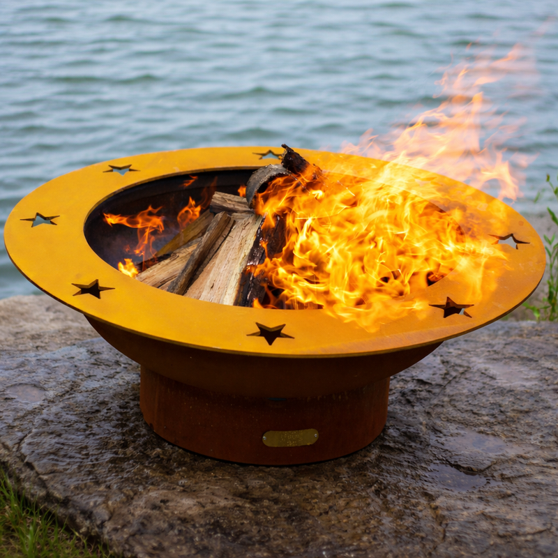 Fire Pit Art Saturn Sculptural Fire Pit  – SAT