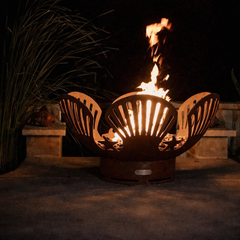 Fire Pit Art Barefoot Beach 42" Outdoor Fire Pit – Handcrafted Carbon Steel | Made in USA