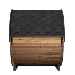 SaunaLife EE8G 6-Person Barrel Sauna Glass Front